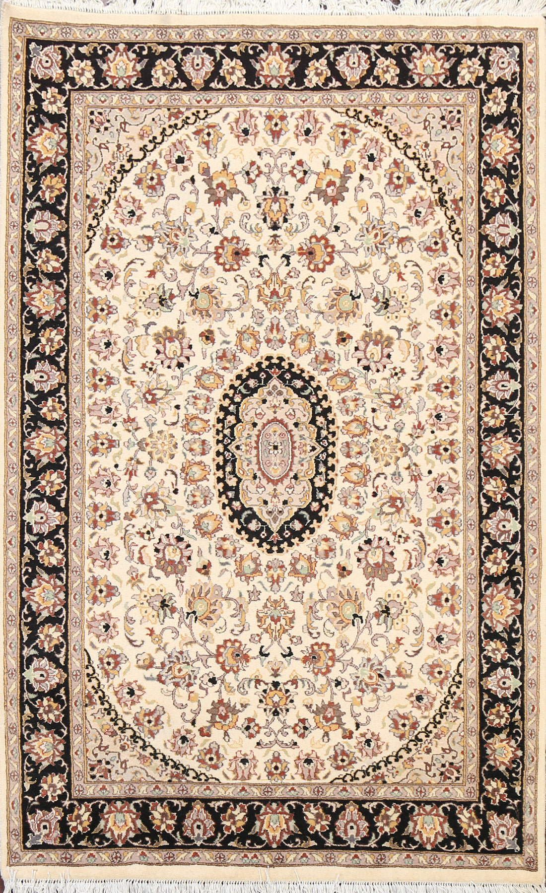 100% Vegetable Dye Tabriz Oriental Area Rug 4x6