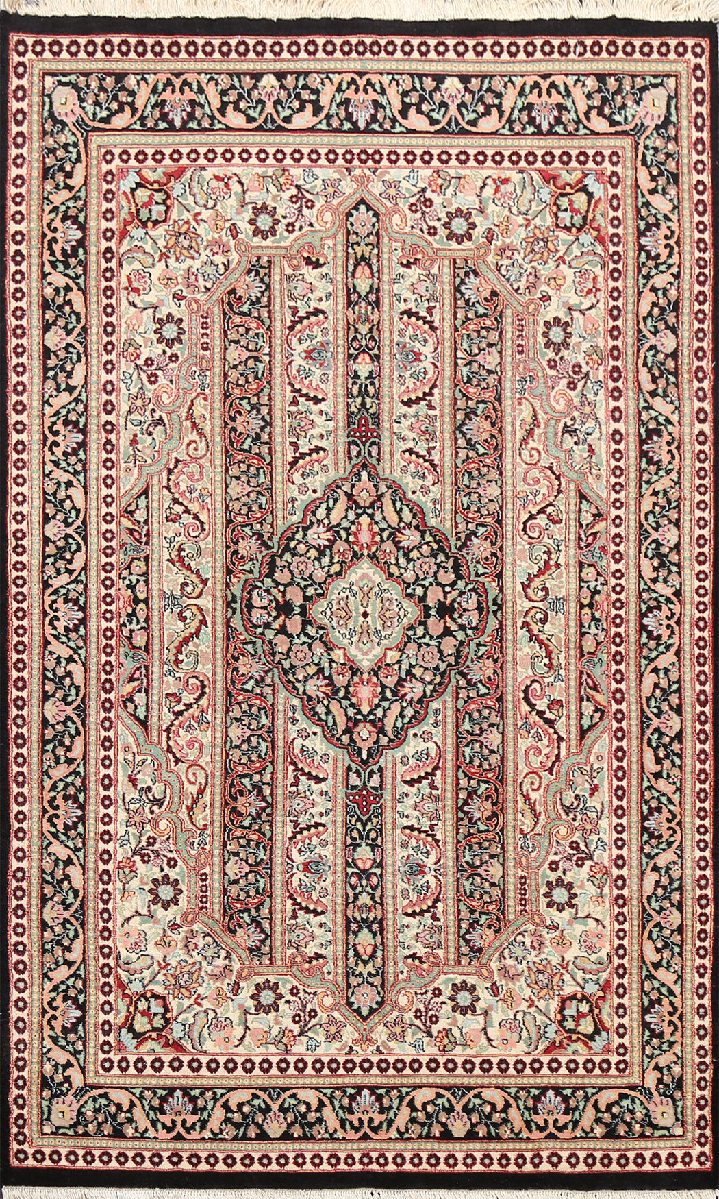 100% Vegetable Dye Tabriz Oriental Area Rug 4x6