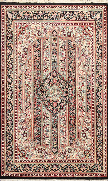 100% Vegetable Dye Tabriz Oriental Area Rug 4x6