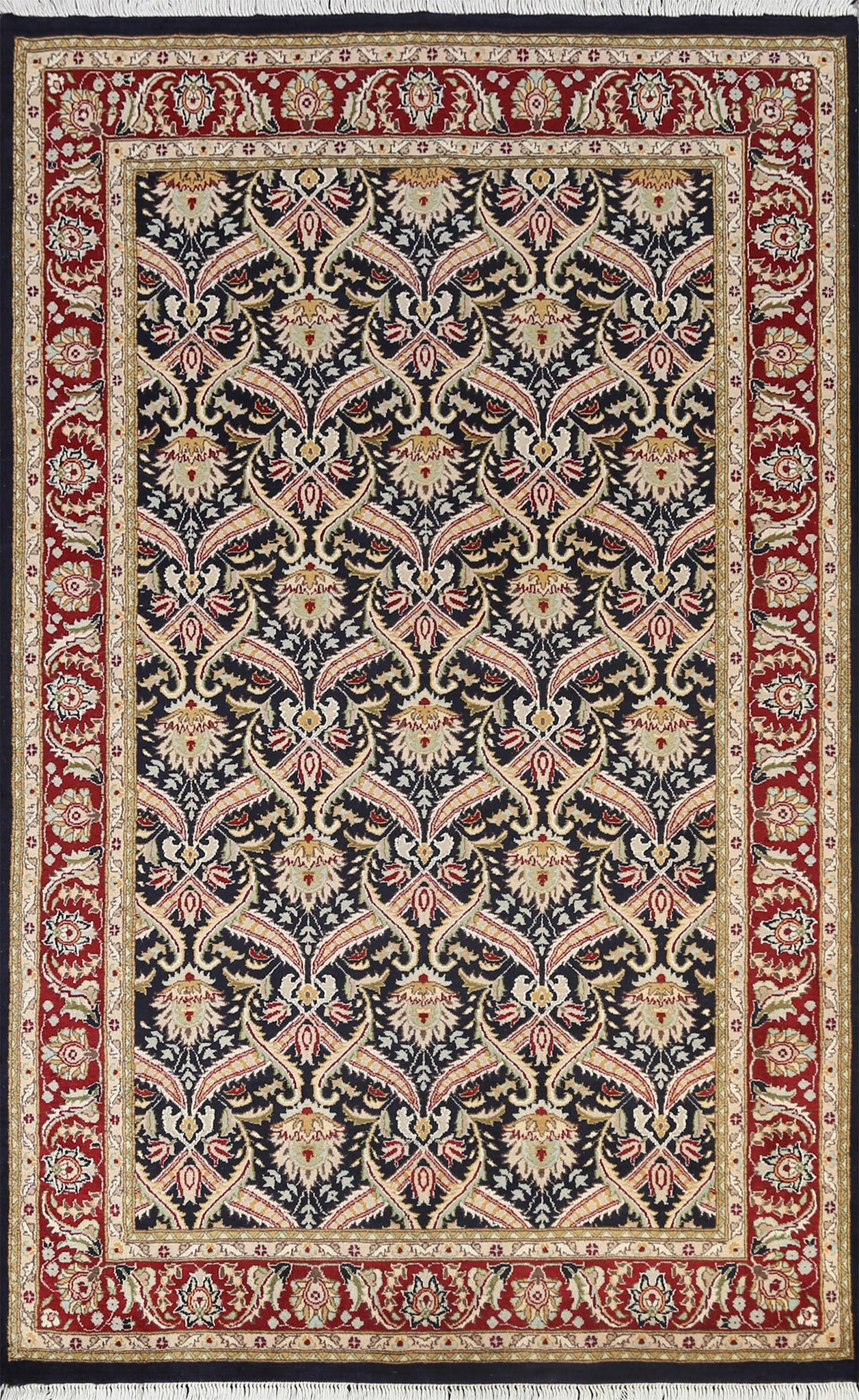 100% Vegetable Dye Tabriz Oriental Area Rug 5x7