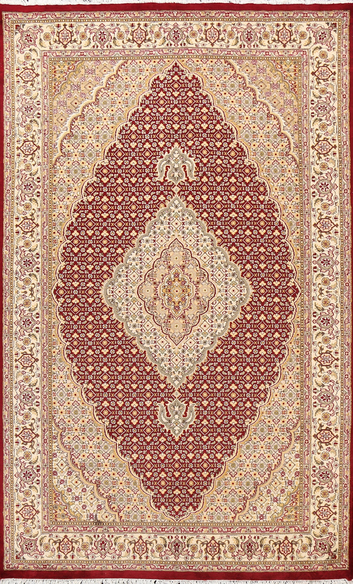 Traditional Tabriz Mahi Oriental Area Rug 5x9