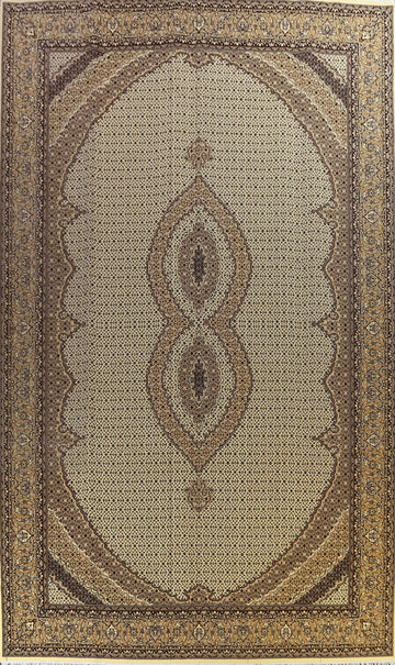 Geometric Tabriz Mahi Oriental Area Rug 13x20