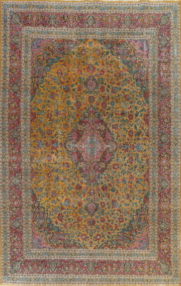 Traditional Mashad Persian Area Rug 10x12