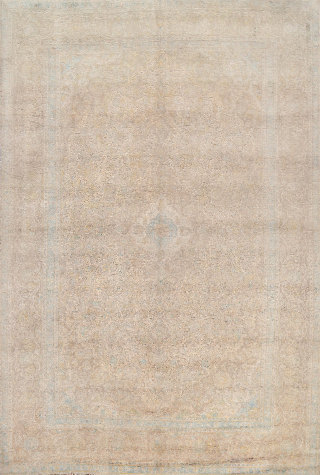 Floral Distressed Kashan Persian Area Rug 8x11