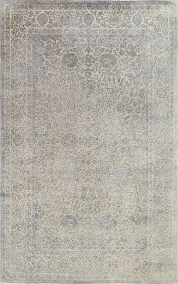 Vegetable Dye Carved Peshawar Chobi Oriental Area Rug 8x12