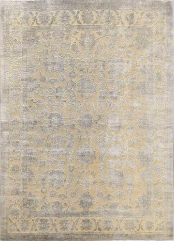 Vegetable Dye Carved Peshawar Chobi Oriental Area Rug 8x11