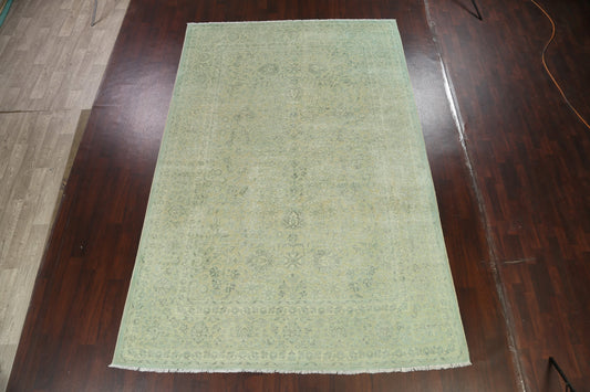 Vegetable Dye Carved Peshawar Chobi Oriental Area Rug 8x12