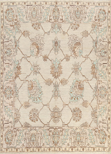 Vegetable Dye Floral Ziegler Oriental Area Rug 8x9
