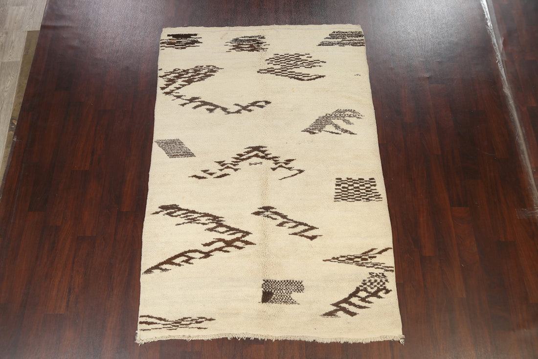 Tribal Moroccan Oriental Area Rug 5x8