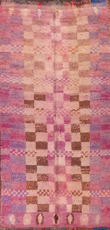 Antique Tribal Moroccan Oriental Area Rug 6x11