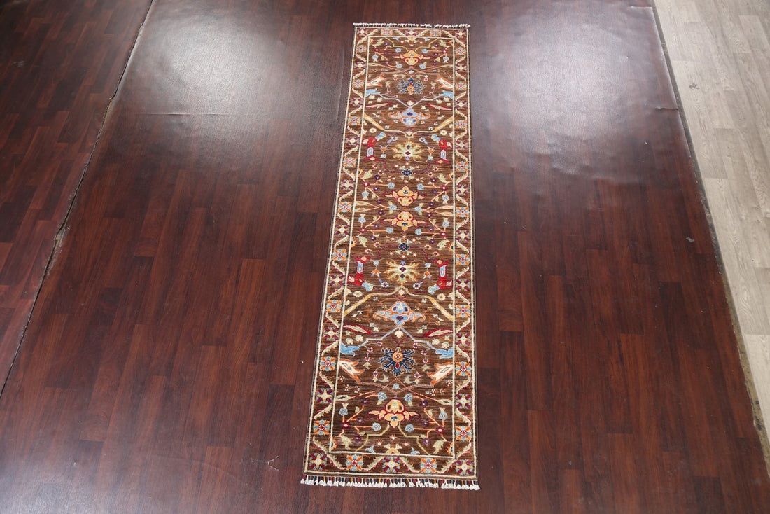 Floral Ziegler Oriental Runner Rug 3x10