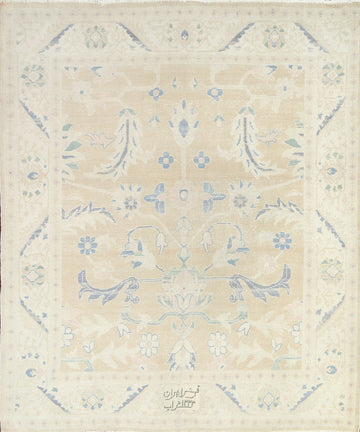 Floral Sultanabad Ziegler Persian Area Rug 6x6 Square