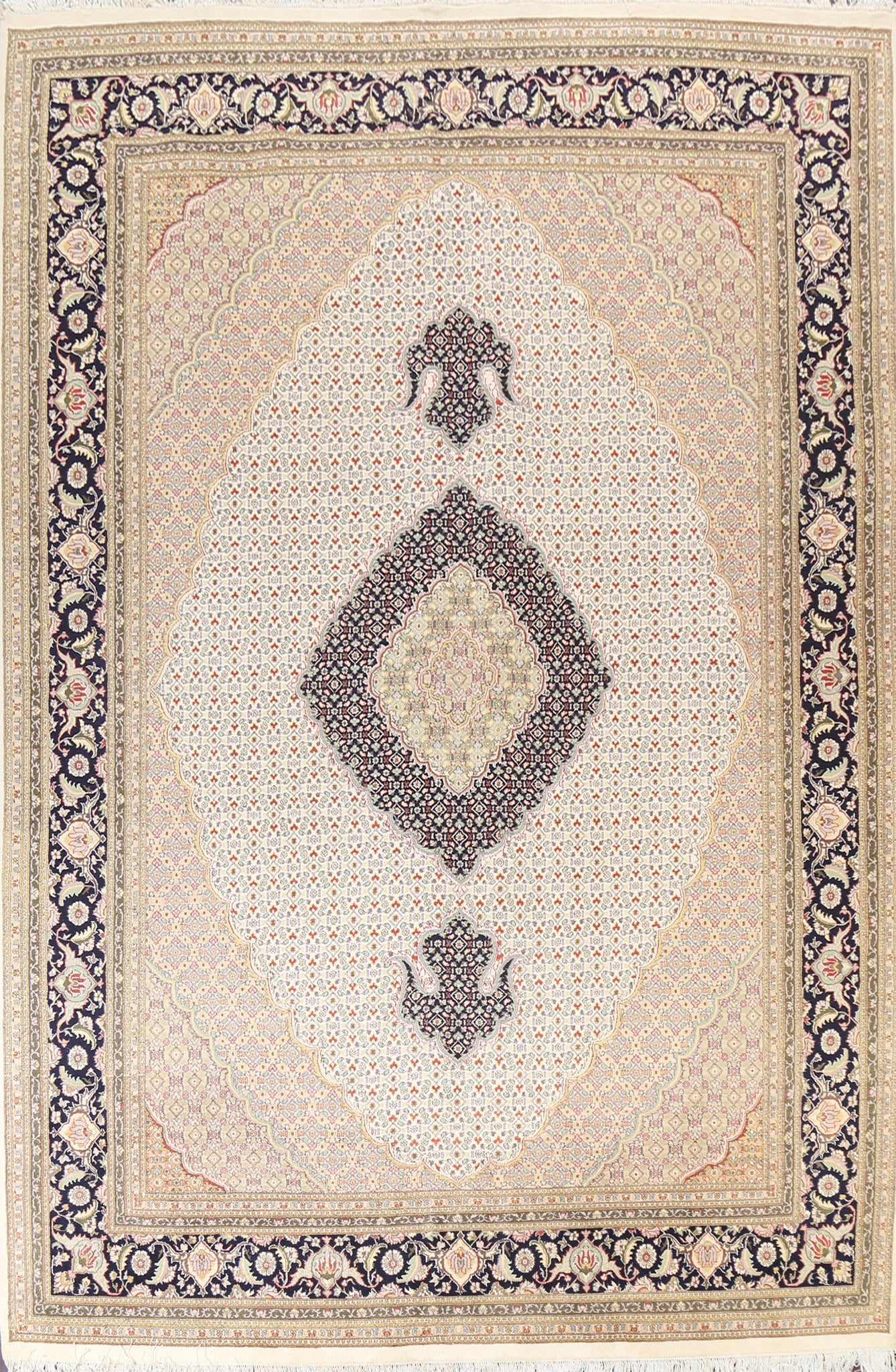 Vegetable Dye Tabriz Mahi Oriental Area Rug 9x12