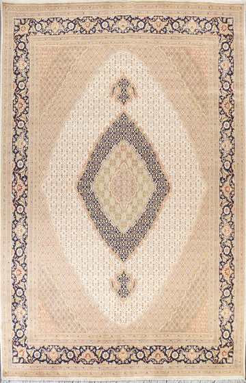 Vegetable Dye Tabriz Mahi Oriental Area Rug 9x12