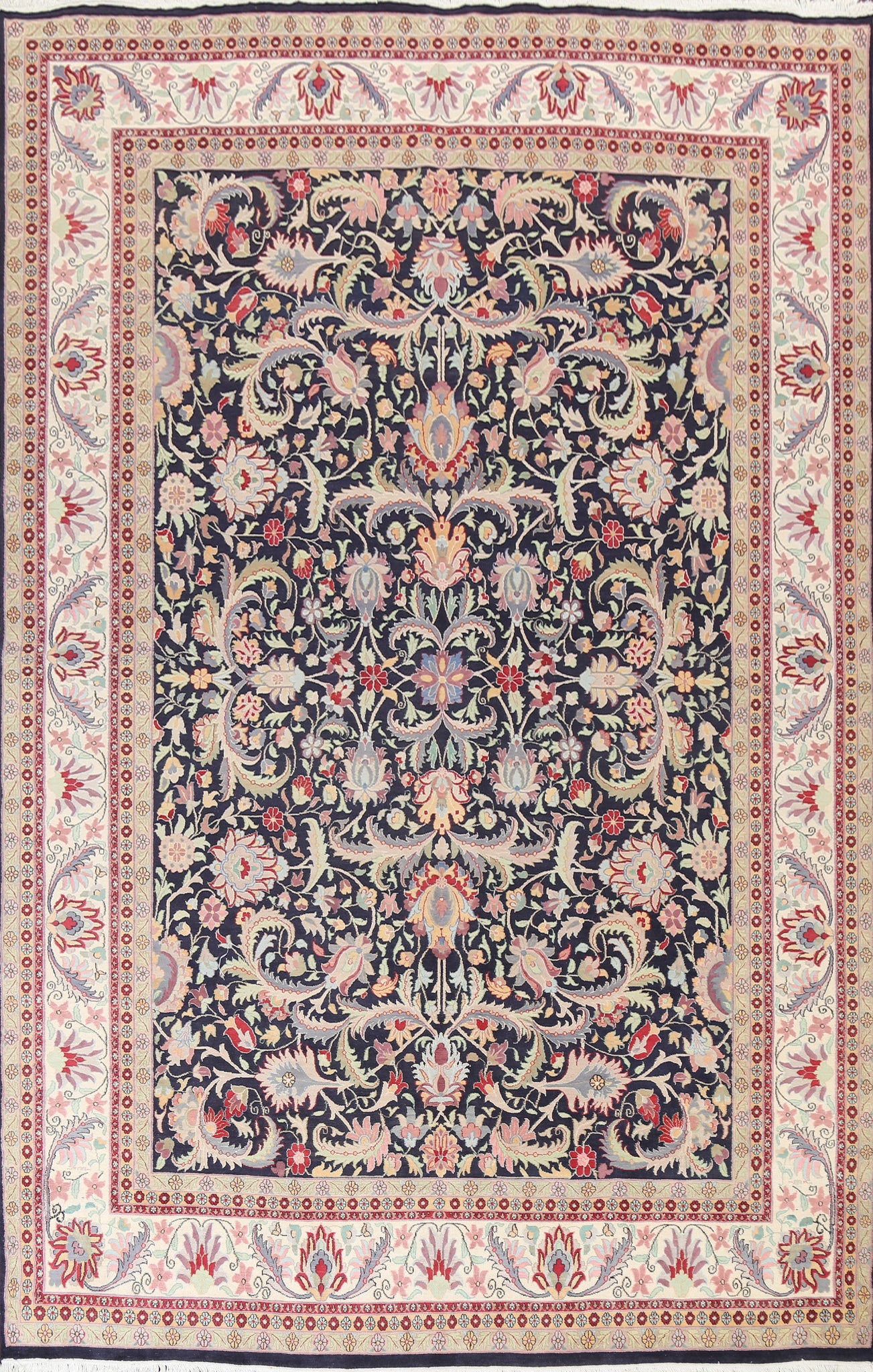 Vegetable Dye Aubusson Oriental Area Rug 9x12