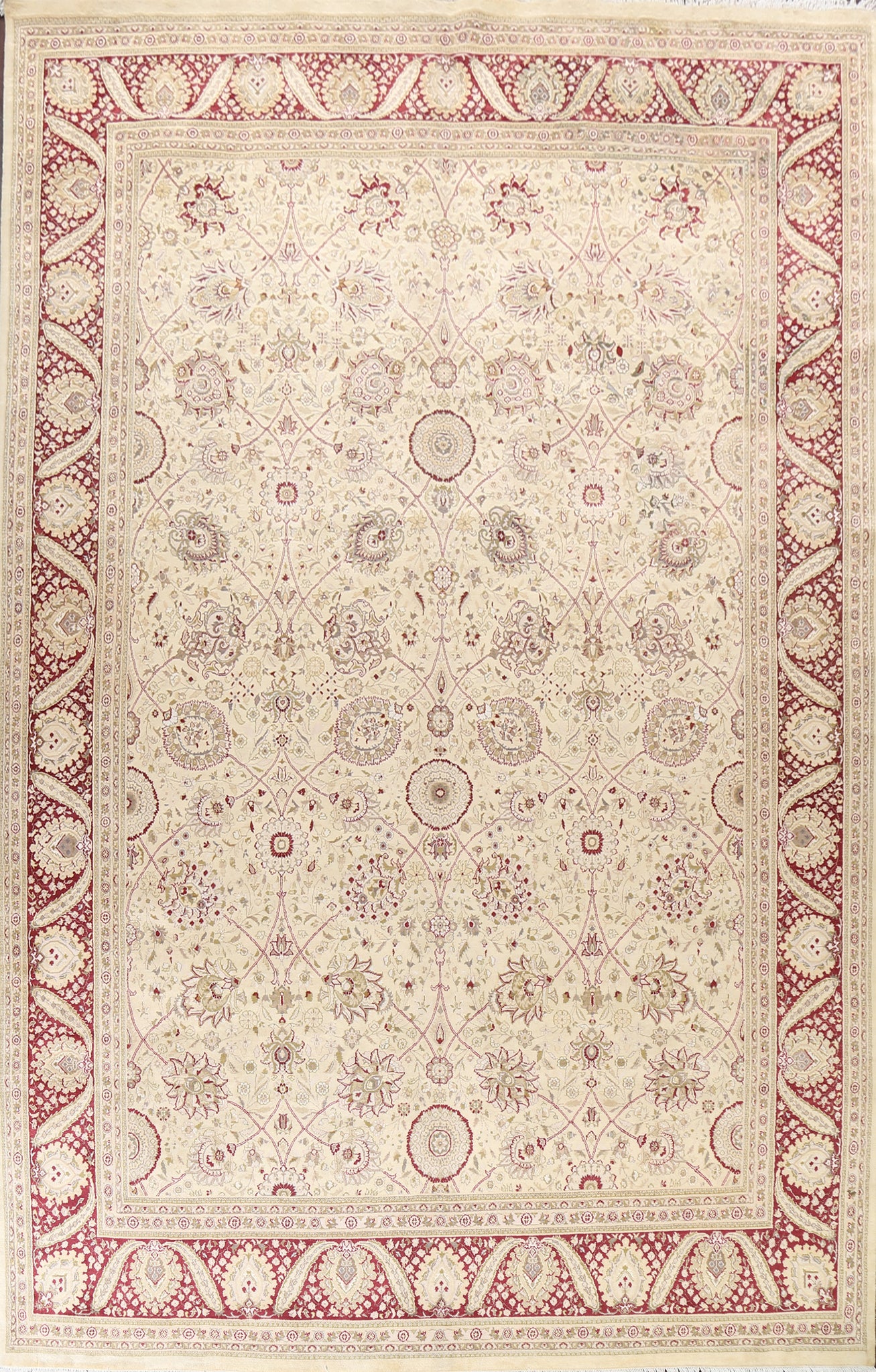 Vegetable Dye Tabriz Oriental Area Rug 10x14