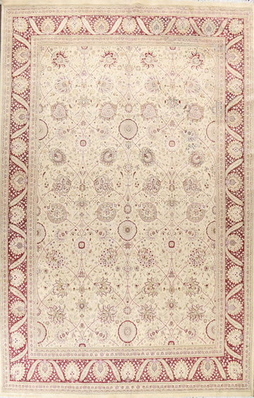 Vegetable Dye Tabriz Oriental Area Rug 10x14