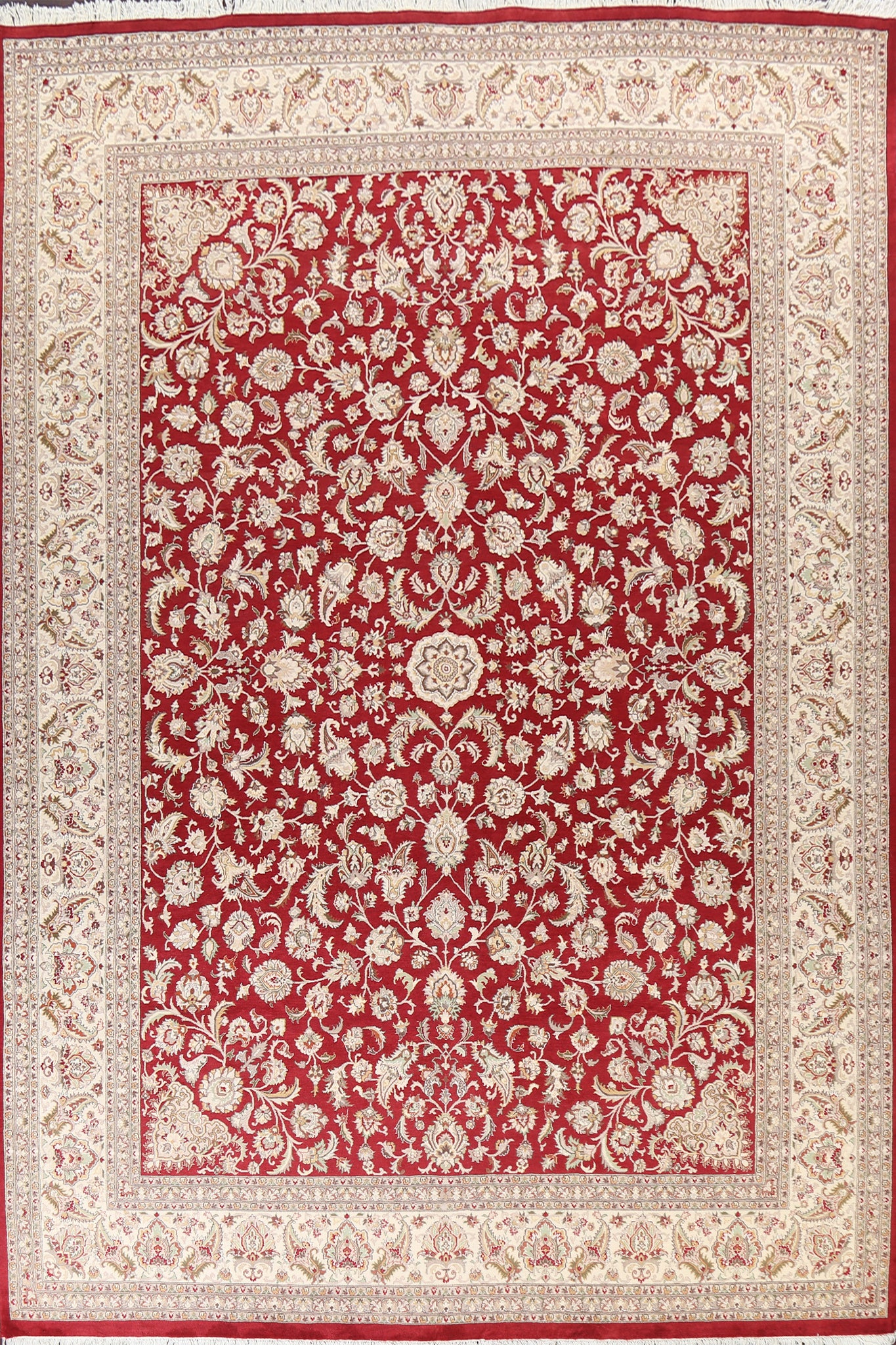 Vegetable Dye Tabriz Oriental Area Rug 9x12