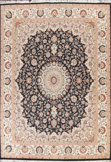 Vegetable Dye Tabriz Oriental Area Rug 8x10