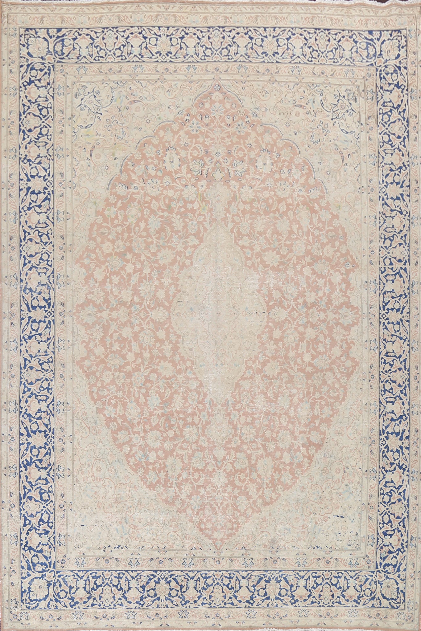 Hand-Knotted Kerman Persian Area Rug 10x13