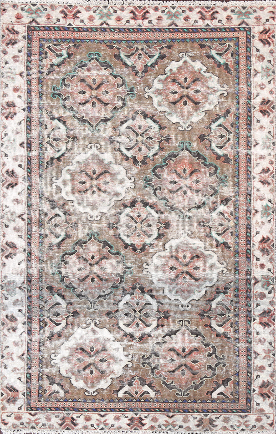 Antique Bakhtiari Persian Wool Rug 3x5