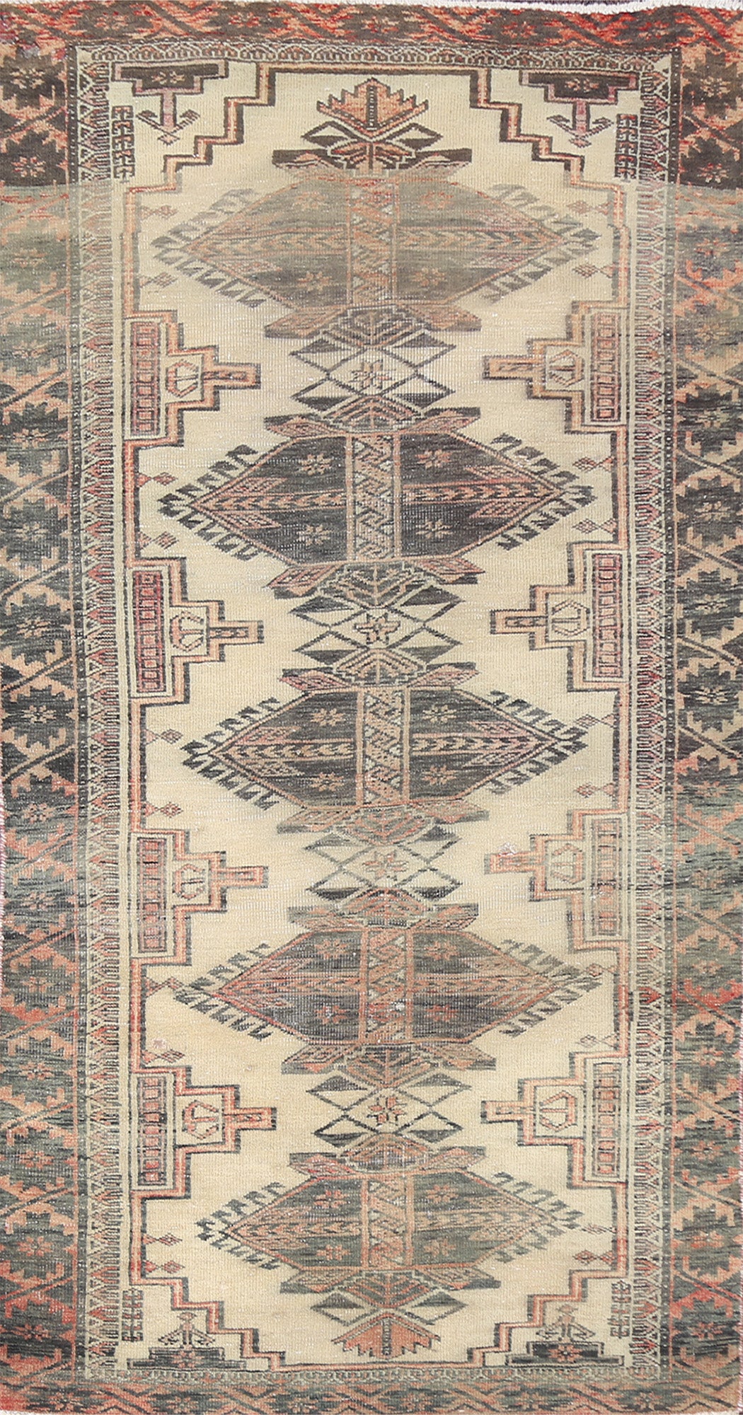 Antique Ardebil Persian Wool Rug 3x6