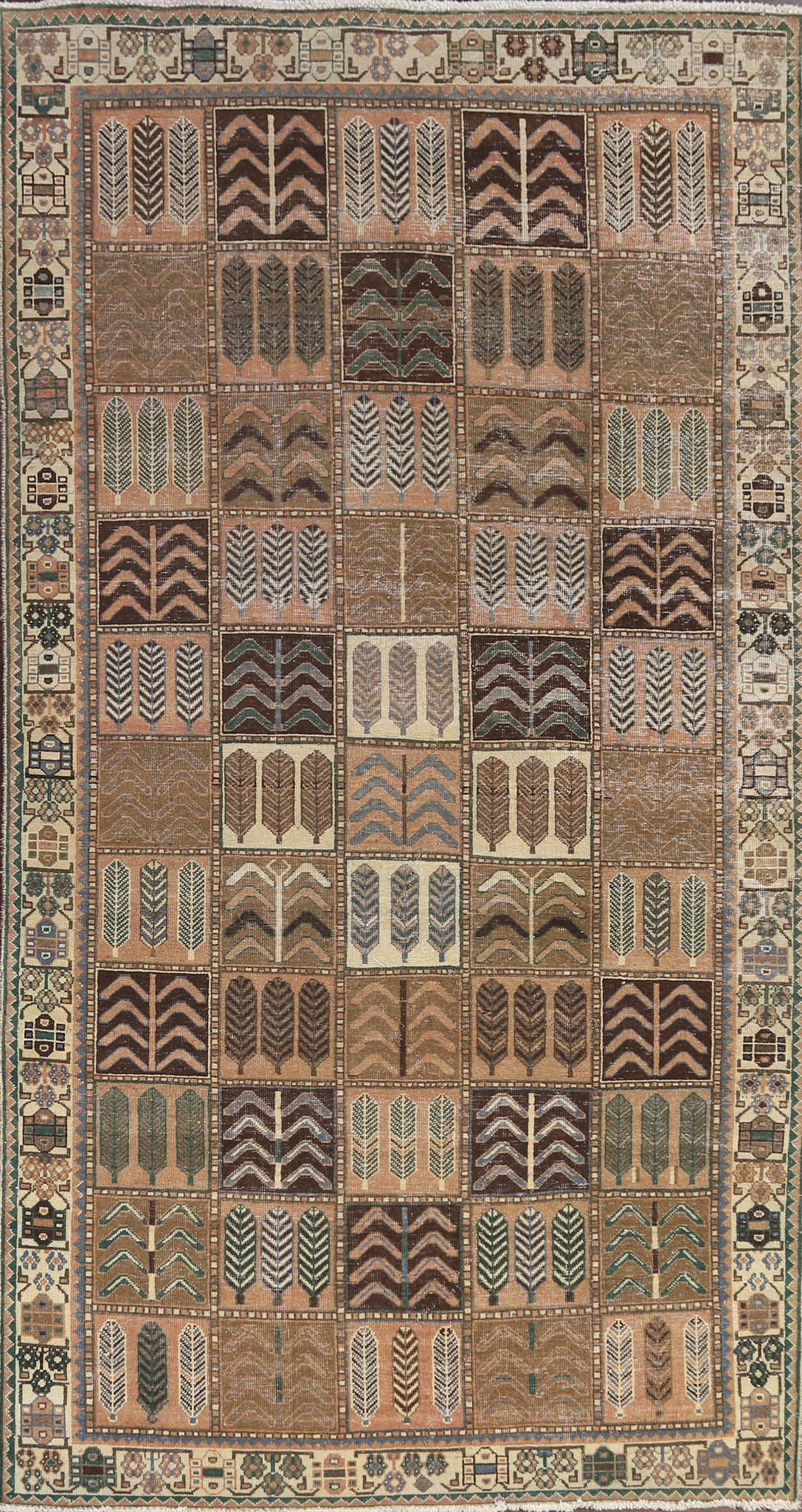Garden Design Bakhtiari Persian Area Rug 5x9