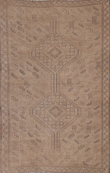 Antique Qashqai Persian Area Rug 5x7
