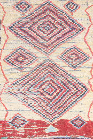 Geometric Moroccan Area Rug 4x6