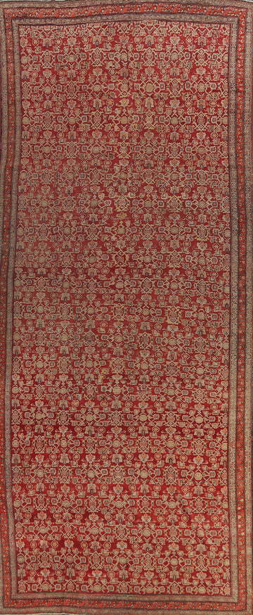 Pre-1900 Antique Vegetable Dye Karabagh Persian Rug 7x19