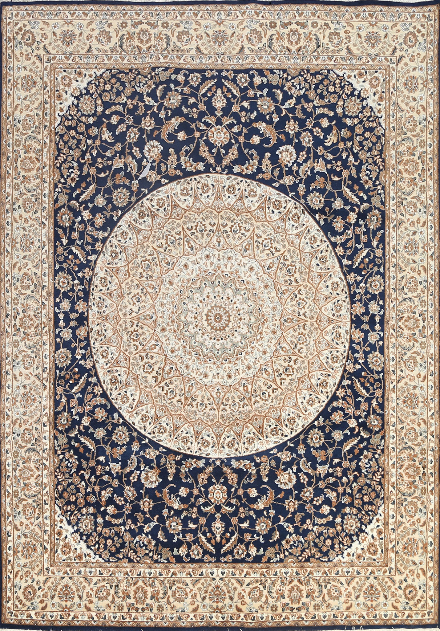 Vegetable Dye Nain Wool Area Rug 8x10