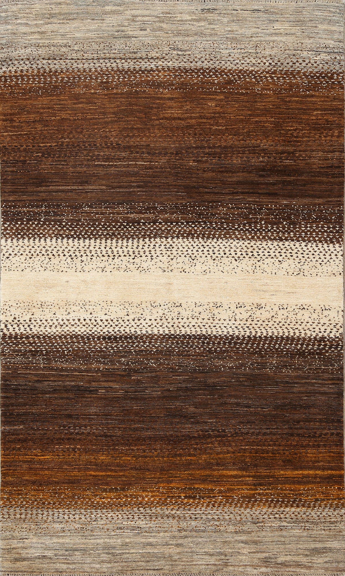 Vegetable Dye Gabbeh Handmade Area Rug 4x6