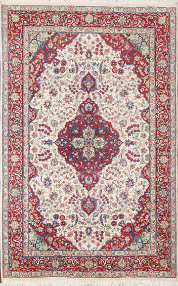 Vegetable Dye Aubusson Oriental Area Rug 5x7