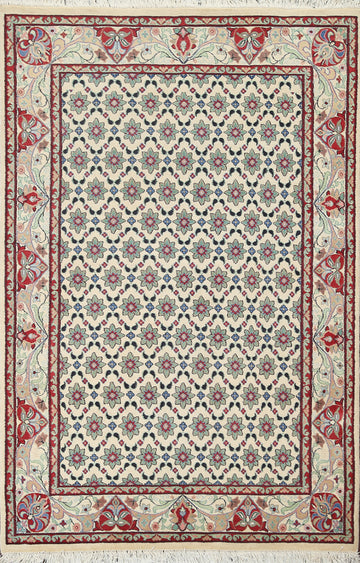 Vegetable Dye Aubusson Wool Area Rug 4x6