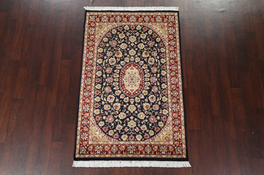 Vegetable Dye Aubusson Wool Area Rug 4x6