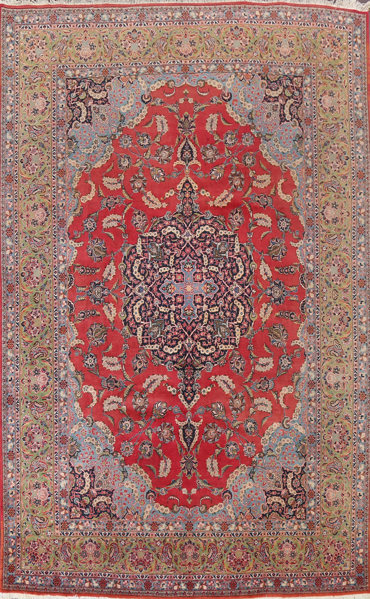 Vegetable Dye Kashan Persian Area Rug 9x13