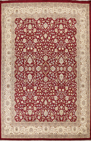 Vegetable Dye Tabriz Red Area Rug 9x12