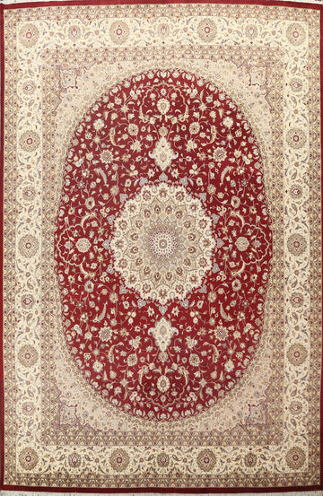 Vegetable Dye Tabriz Wool Area Rug 9x12