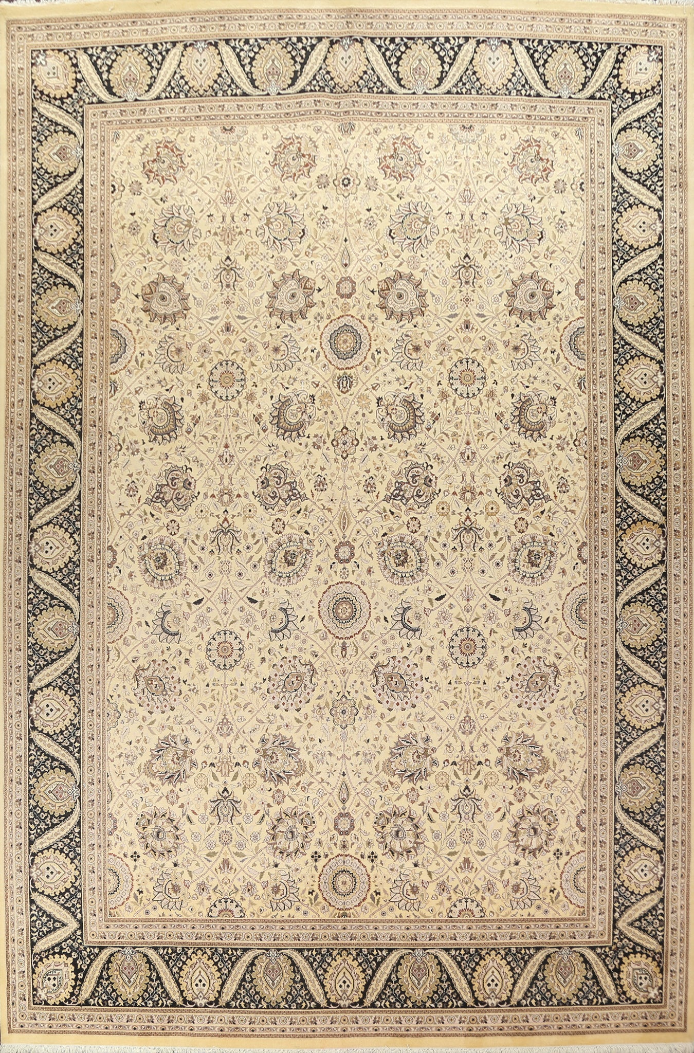Vegetable Dye Tabriz Handmade Area Rug 10x14