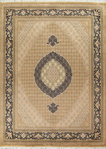 Vegetable Dye Tabriz Mahi Persian Area Rug 8x11