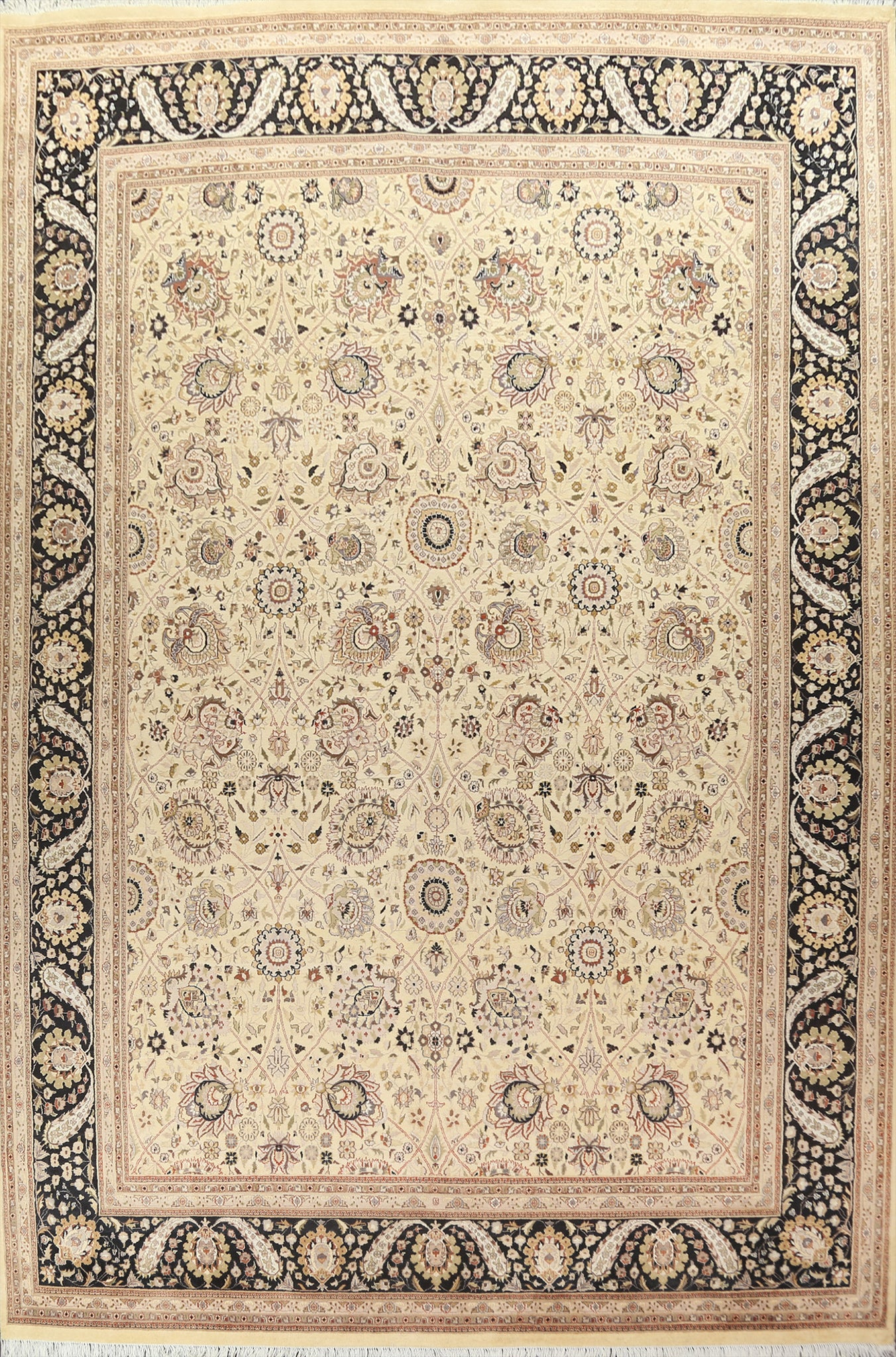 Vegetable Dye Tabriz Handmade Area Rug 10x14