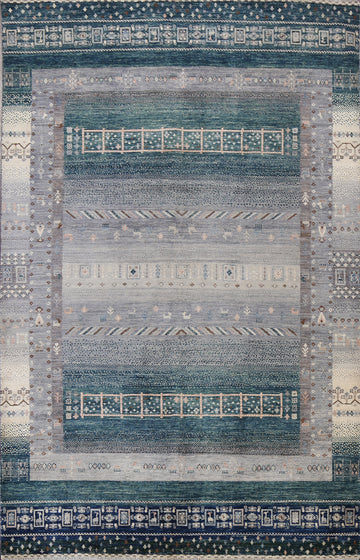 Vegetable Dye Gabbeh Kashkoli Area Rug 6x10