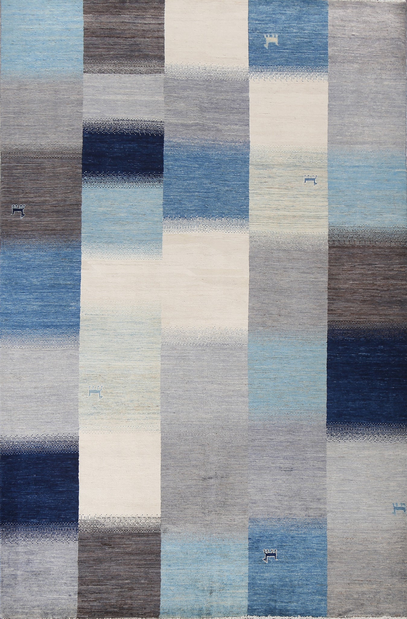 Vegetable Dye Gabbeh Kashkoli Wool Area Rug 6x10