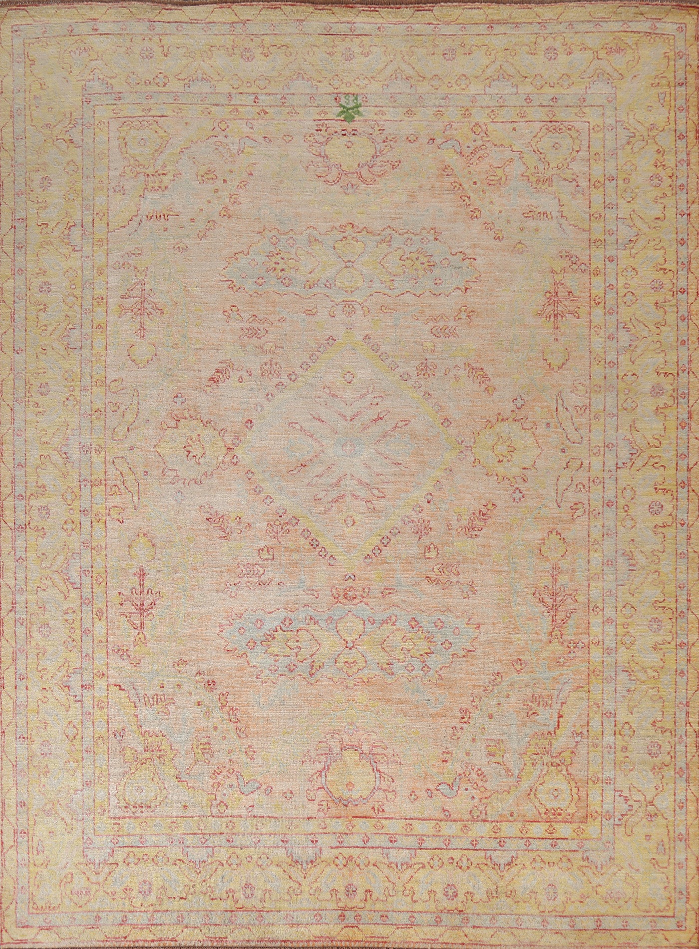 Vegetable Dye Oushak Wool Area Rug 8x10