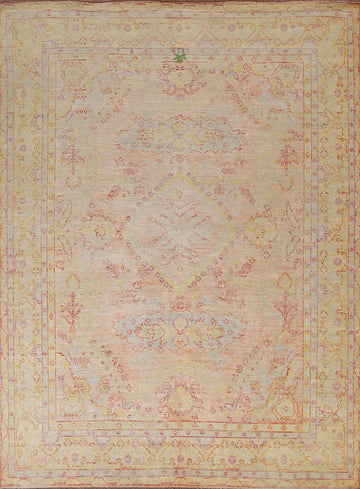 Vegetable Dye Oushak Wool Area Rug 8x10