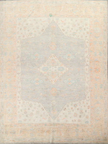 Vegetable Dye Muted Oushak Turkish Area Rug 8x10