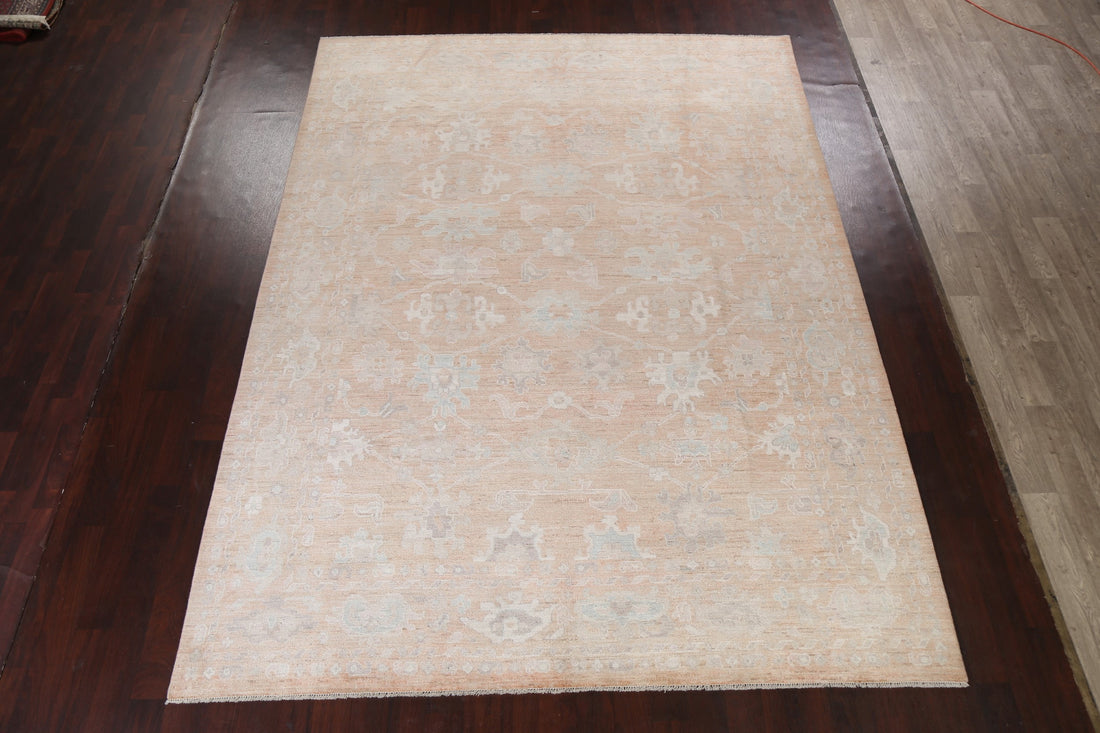 Vegetable Dye Oushak Turkish Area Rug 9x12
