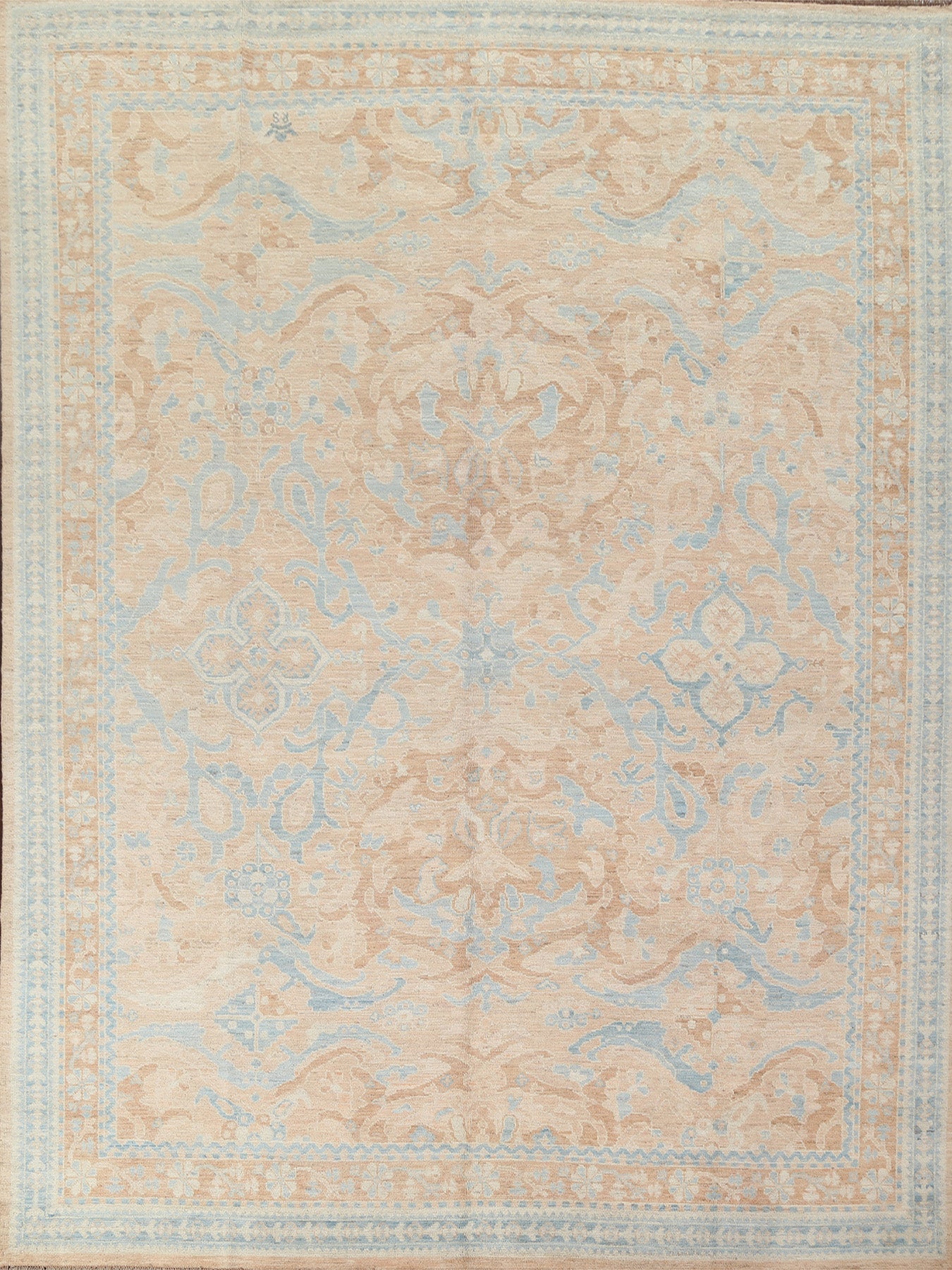Vegetable Dye Muted Oushak Turkish Area Rug 8x10