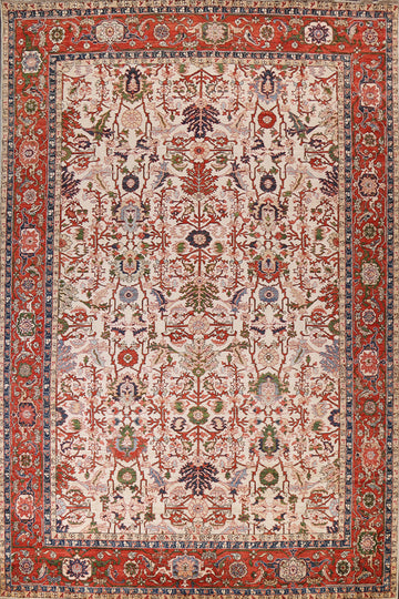 Handmade Heriz Serapi Wool Area Rug 10x14