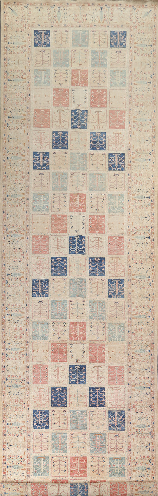 Garden Design Oushak Large Turkish Rug 7x32